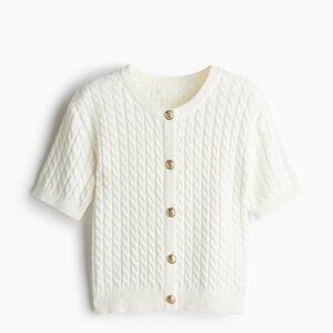 H&M Cable-knit Cardigan in Cream size M